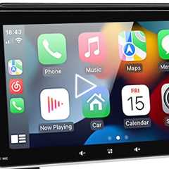 Hinine Portable Wireless Carplay Screen for Car, Apple Carplay & Android Auto