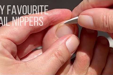 Pedicurist explains how to clip your toenails with nail nippers