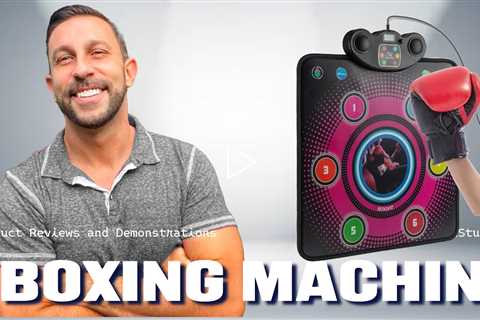 PETIMETI Music Boxing Machine,Wall Mounted Rechargeable Electronic Boxing Target