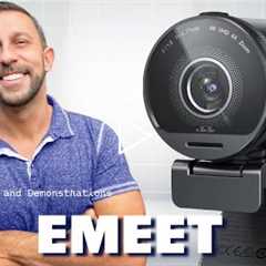 EMEET SmartCam S800-4K Webcam for Streaming, Sony 1/2'' Sensor