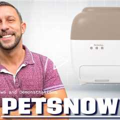 PetSnowy BEST Cat Litter Box Self Cleaning Litter Box - Less Smell, Minimal Tracking, AUTOMATED!