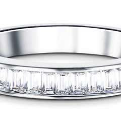 A Sparkling Choice: The Story Behind Our Diamond Baguette Channel Half Eternity Ring