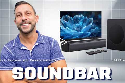 Geoyeao Sound Bar with Subwoofer!  Unleash Powerful Sound!