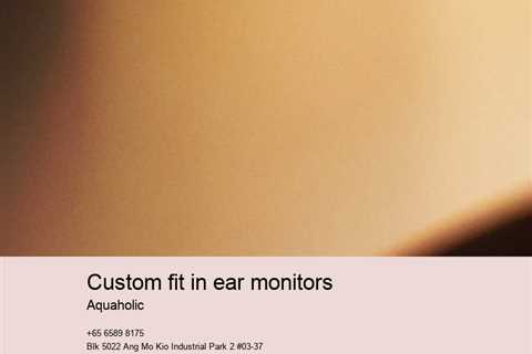 custom fit in ear monitors