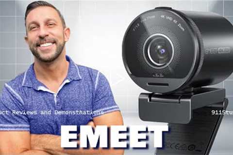 EMEET SmartCam S800-4K Webcam for Streaming, Sony 1/2'' Sensor