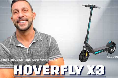 Hoverfly X3 Electric Scooter for Adults, 10 Solid Tire, Max 18 Mile Range