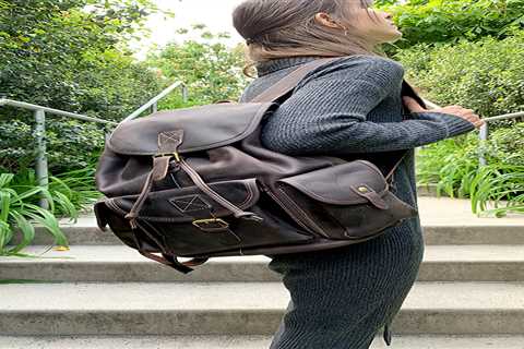 Top Quality Handcrafted Genuine Leather Rucksack Backpacks for Hiking & Camping