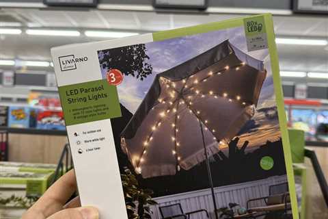 Garden Glow-Up: Lidl's £7.99 Parasol Lights Have Shoppers Going Wild (and Saving Cash)