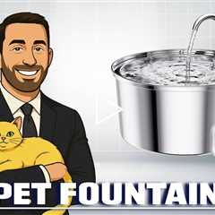 Tomxcute 3.2L / 108oz Automatic Stainless Steel Pet Fountain For Cats, Dogs, Multiple Pets pd