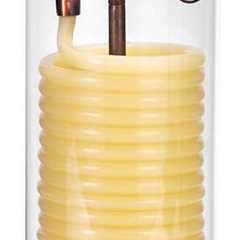 Candle by the Hour - 80-Hour Eco-Friendly Beeswax Candle with Cotton Wick in Yellow