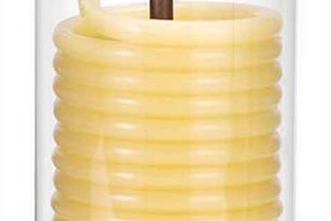 Candle by the Hour - 80-Hour Eco-Friendly Beeswax Candle with Cotton Wick in Yellow