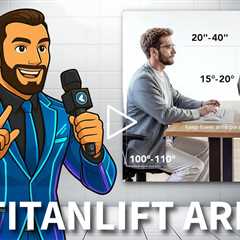 HUANUO TitanLift Heavy Duty Monitor Arm for Ultrawide Screens up to 49 & 40 lbs, Max VESA 100x100