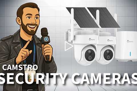 CAMSTRO 4K Security Cameras - Wireless Outdoor 360° PTZ System, 64GB Local Storage with HomeBase