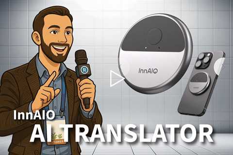 InnAIO AI Translator T10 Pro Version - 130+ Languages - 0.5s Translation Speed & 98% Accuracy