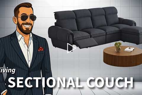Aliving CloudCubo 3-Seat Modular Power Reclining Sectional Sofa with Ottoman -