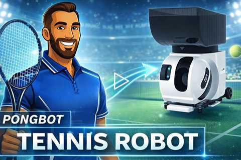 PONGBOT Pace S Pro Tennis Ball Machine - World's First True AI Tennis Ball Machine - Up to 80 mph