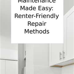 Fix loose hardware, stuck doors, and drafty windows in your rental with smart renter repairs from..