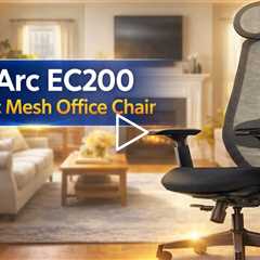 ProtoArc EC200 Ergonomic Mesh Office Chair - 4D Adjustable Lumbar Support & 3D Headrest