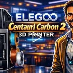 ELEGOO Centauri Carbon 2 3D Printer -  No Setup, Auto-calibration, 500mm/s Velocity, Chamber Camera