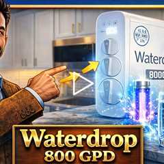 Waterdrop 800 GPD Tankless RO System - with UV Sterilizing Light, Easy Installation, LED Display