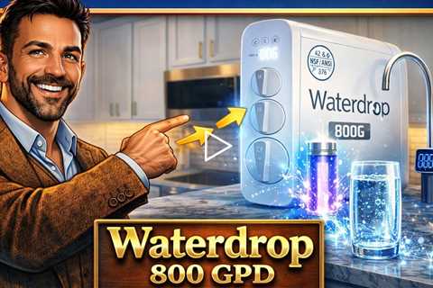 Waterdrop 800 GPD Tankless RO System - with UV Sterilizing Light, Easy Installation, LED Display