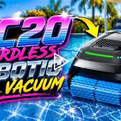 PC20 Cordless Robotic Pool Vacuum - Best of 2026 -Smart Navigation, Self-Parking, 5000GPH Suction