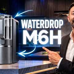 Waterdrop M6H Instant Hot Reverse Osmosis System - 7-Stage, 3:1 Pure to Drain, Glass Pitcher