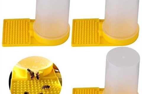 3-Pack Plastic Bee Water Feeders for Beekeeping