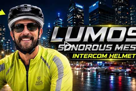 LUMOS Sonorous Mesh Intercom Helmet - Long-range Full-duplex Intercom, Premium Open-Ear Audio